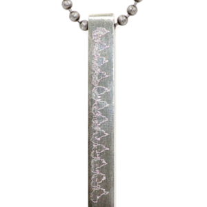 4 Sided Pendant 24" Ballchain Necklace or 3" Keychain