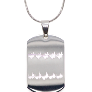 Mini Dog Tag Back is Engravable