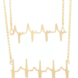 Double Heartbeat Necklace