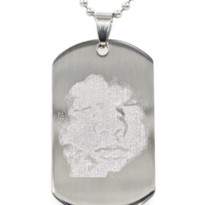 Photo Dog Tag Back Engravable